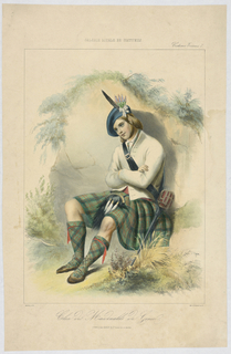 Print, Clan des Macdonalds de Glencoe, from "Galerie Royale de Costumes"