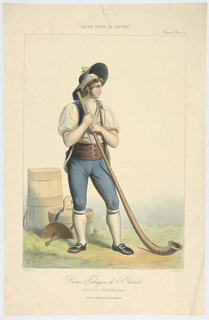 Print, Laitier Fribourgeois de l'Oberhasli. from "Galerie Royale de Costumes"
