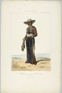 Print, Habitant des Environs de Vera-Cruz, from "Galerie Royale de Costumes"