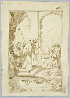 Drawing, Martyrdom of a Saint