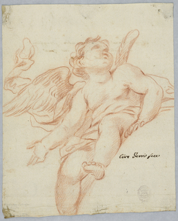 Drawing, A Seated Angel