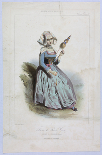 Print, Femme de Pont-Aven, from "Galerie Royale de Costumes"