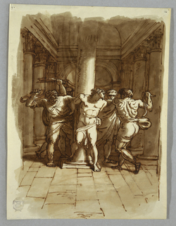 Drawing, Sketchbook Page: Flagellation of Christ