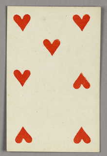 Playing Card, Seven of Hearts from Set of "Jeu Imperial–Second Empire–Napoleon III" Playing Cards