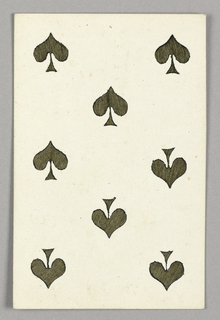 Playing Card, Eight of Spades from Set of "Jeu Imperial–Second Empire–Napoleon III" Playing Cards