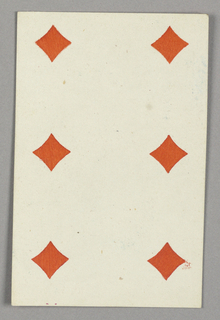 Playing Card, Six of Diamonds from Set of "Jeu Imperial–Second Empire–Napoleon III" Playing Cards