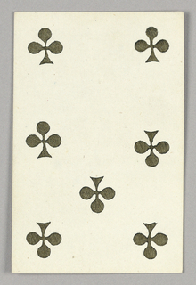 Playing Card, Seven of Clubs from Set of "Jeu Imperial–Second Empire–Napoleon III" Playing Cards