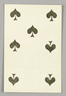 Playing Card, Seven of Spades from Set of "Jeu Imperial–Second Empire–Napoleon III" Playing Cards