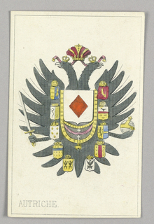 Playing Card, Austria, Ace of Diamonds from Set of "Jeu Imperial–Second Empire–Napoleon III" Playing Cards
