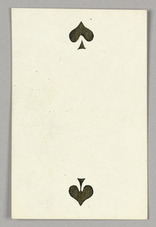 Playing Card, Two of Spades from Set of "Jeu Imperial–Second Empire–Napoleon III" Playing Cards