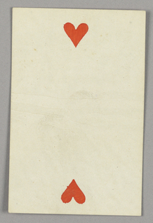 Playing Card, Two of Hearts from Set of "Jeu Imperial–Second Empire–Napoleon III" Playing Cards