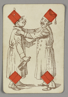 Playing Card, Four of Diamonds