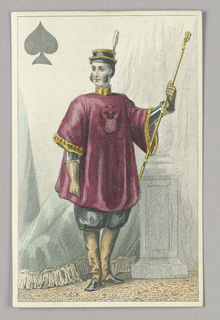 Playing Card, Russian Guard, Jack of Spades from Set of "Jeu Imperial–Second Empire–Napoleon III" Playing Cards