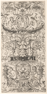 Print, Ornament Panel Inscribed "Victoria Augusta"