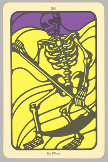 Card, "XIII, La Mort" from Linweave Tarot Deck