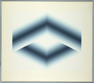 Print, Blue Gradations