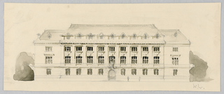 Drawing, Jersey City Library Competition