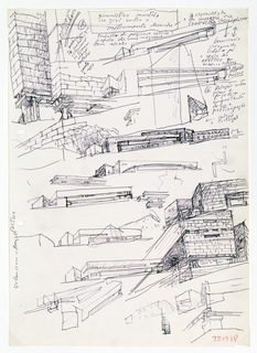 Drawing, Galician Center of Contemporary Art, Santiago de Compostela, Spain: Concept Sketches