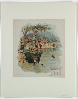 Print, Calendar page, September 1893