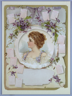 Chromolithograph Print, Advertisement calendar