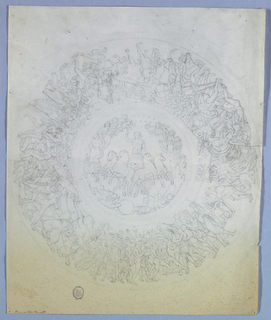 Drawing, Sketches for a Decorated Ceiling