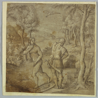Drawing, Mythological Scene
