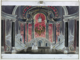 Painting, Stage Design: Pique Dame