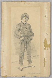 Drawing, A Standing Boy