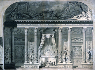 Drawing, Design for a Bedroom, Hotel de Mailly-Nesle, Paris