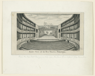 Print, Interior View, New Theater, Philadelphia