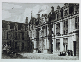 Print, Ecouen Facades Dans la Court