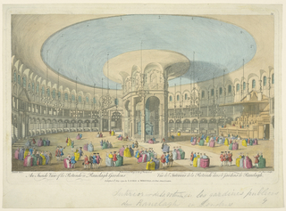 Print, Interior View, Rotunda in Ranelagh Garden