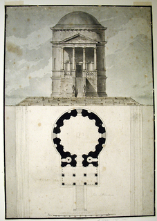 Drawing, A Classical Temple