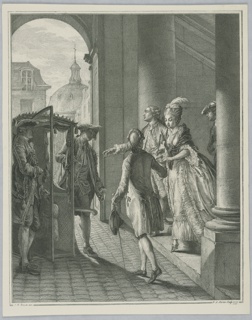 Print, Les Précautions (The Precautions), from Le Monument du Costume