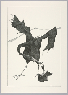 Print, Plate 12, X, Très Admirable Bestiaire Fantastique (Very Admirable Fantastic Bestiary)