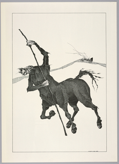 Print, Plate 11, IX, Très Admirable Bestiaire Fantastique (Very Admirable Fantastic Bestiary)