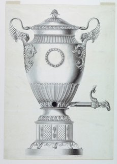 Drawing, Design for an Urn on a Stand