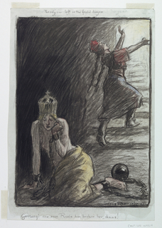 Drawing, The Only One Left in the Feudal Dungeon - Germany: Now Even Russia Has Broken Her Chains!