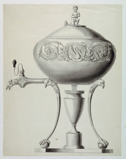 Drawing, Design for an Urn on a Stand