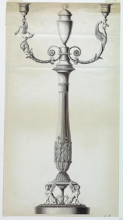 Drawing, Design for a Candelstick