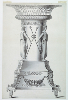 Drawing, Design for a Bowl with a Stand