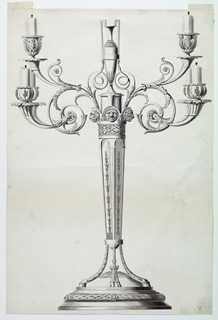 Drawing, Design for a Candelabrum