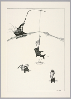 Print, Plate 3, IX, Très Admirable Bestiaire Fantastique (Very Admirable Fantastic Bestiary)