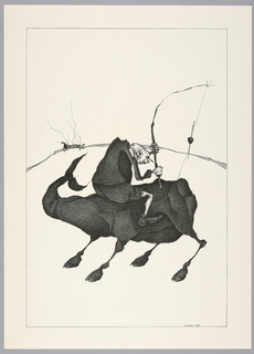 Print, Plate I, Très Admirable Bestiaire Fantastique (Very Admirable Fantastic Bestiary)