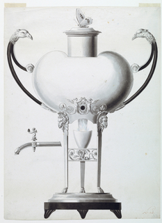 Drawing, Design for an Urn on a Stand with a Spirit Lamp