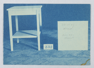 Print, Design for Small Square Table #232