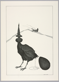 Print, Plate 12, X, Très Admirable Bestiaire Fantastique (Very Admirable Fantastic Bestiary)