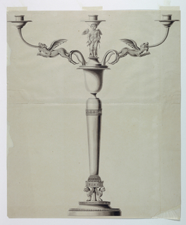 Drawing, Design for a Candlestick