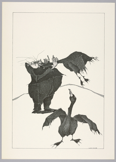 Print, Plate 10, X, Très Admirable Bestiaire Fantastique (Very Admirable Fantastic Bestiary)