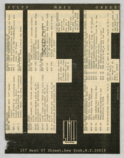 Advertisement, Stiff Records